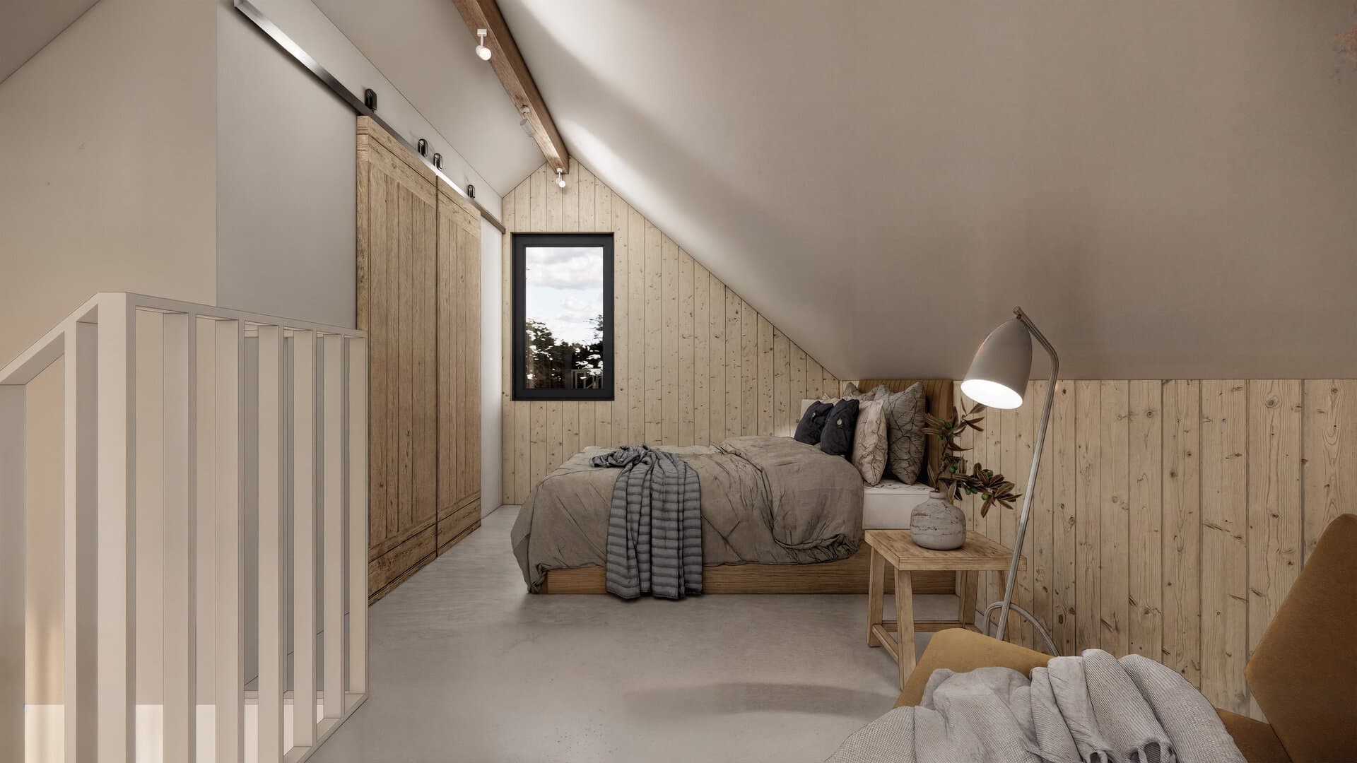 Projekt elewacji: Projekt domku rekreacyjnego do 35m2 — wizualizacja 6/11