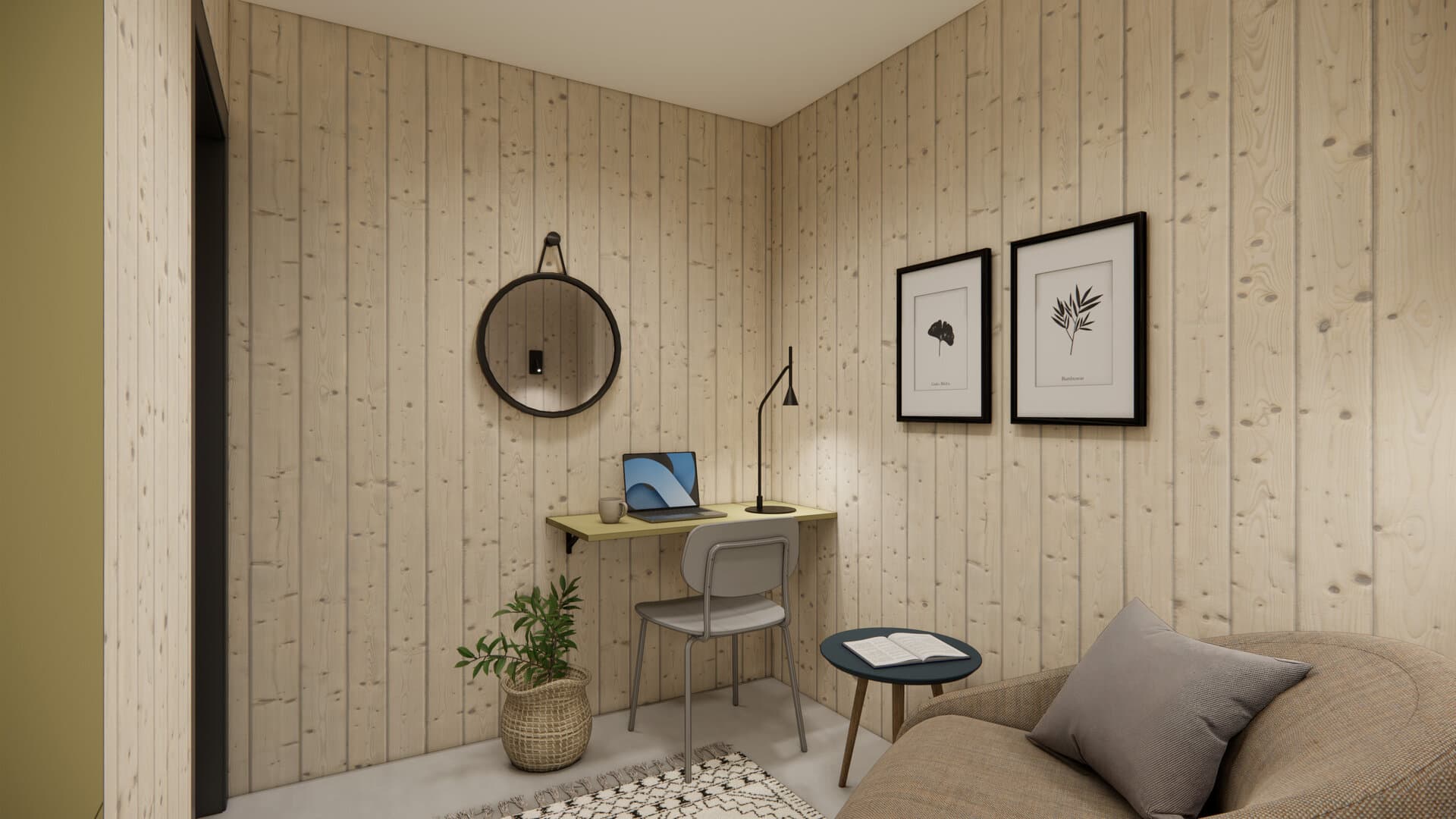 Projekt elewacji: Projekt domku rekreacyjnego do 35m2 — wizualizacja 10/11