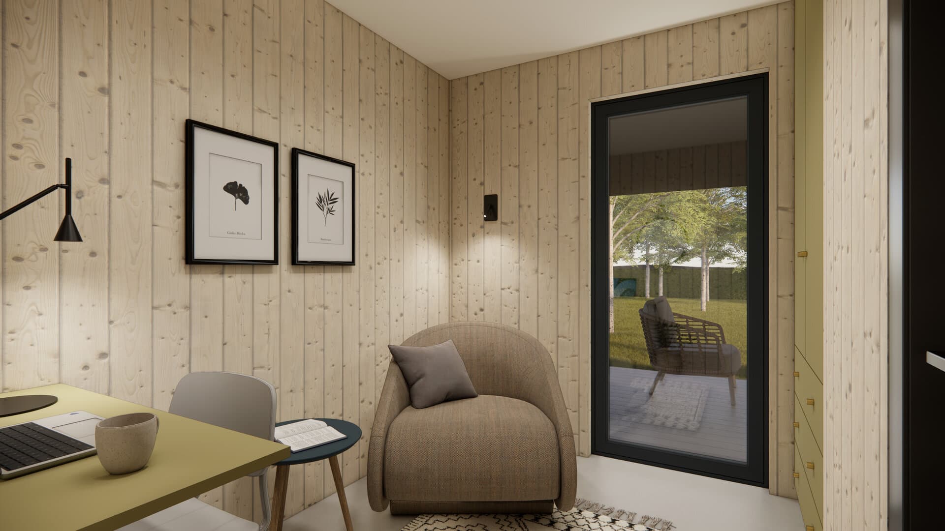 Projekt elewacji: Projekt domku rekreacyjnego do 35m2 — wizualizacja 11/11