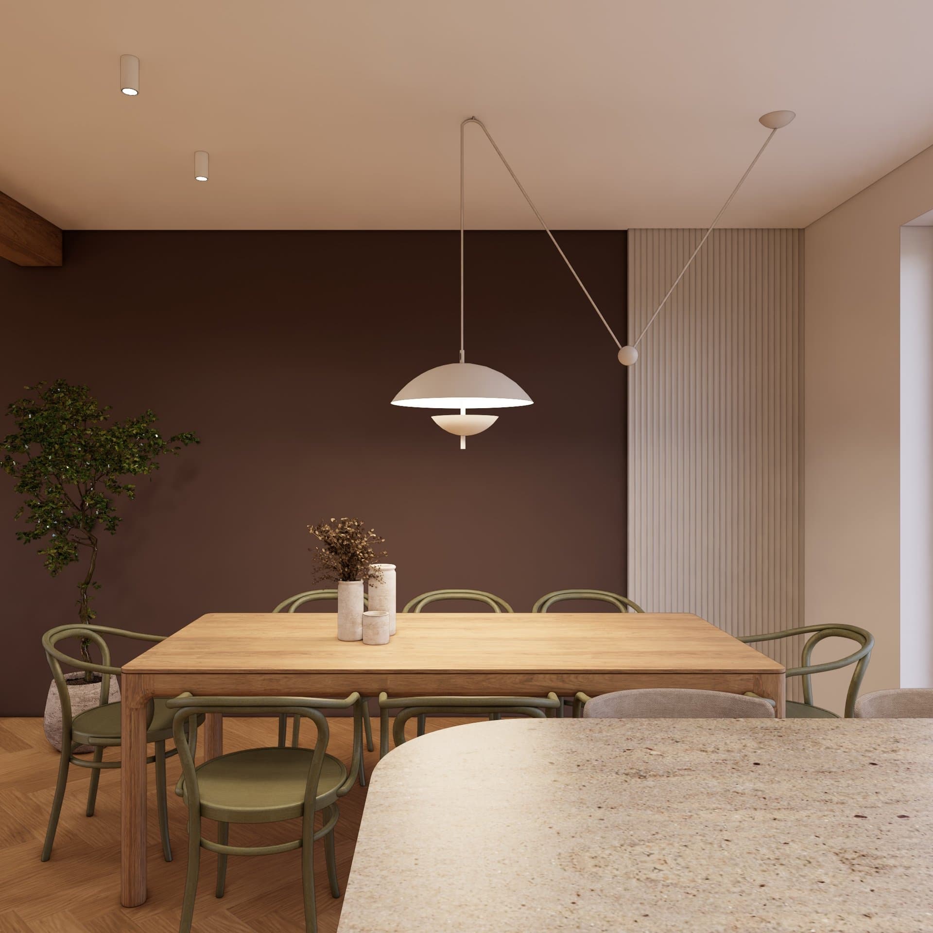 Aranżacja wnętrza: Dom w Szczecinie, Szczecin — wizualizacja 2/4