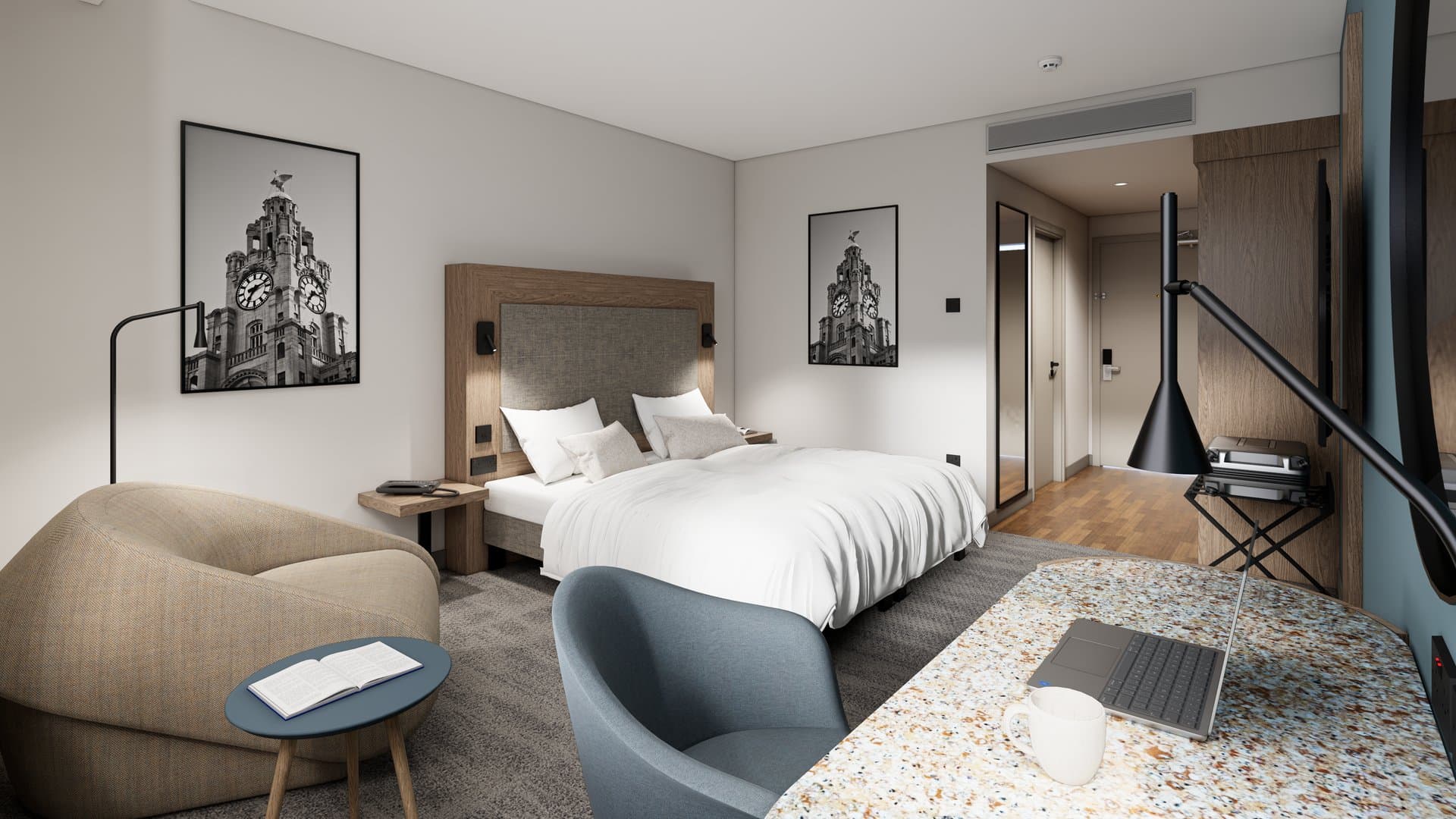 Aranżacja wnętrza: Wizualizacje dla KKA Interiors, Liverpool — wizualizacja 1/3