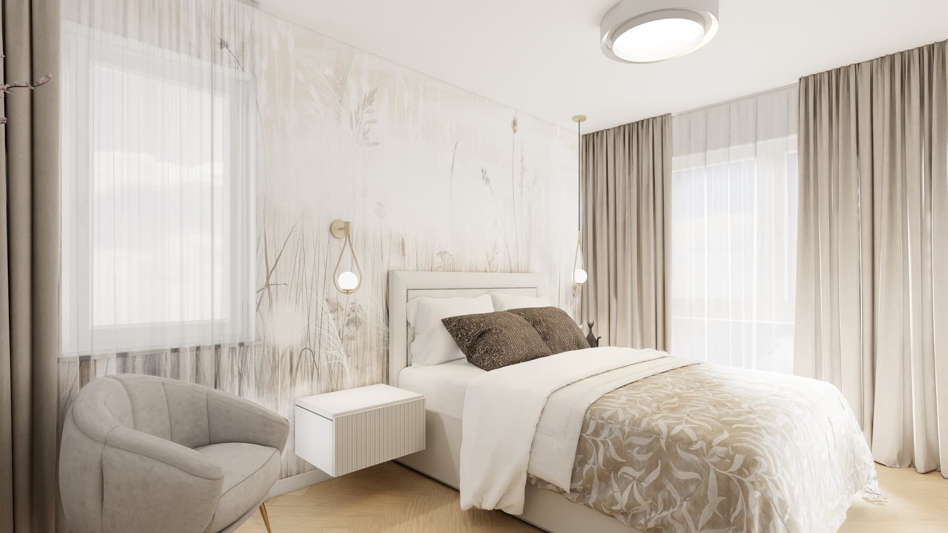 Aranżacja wnętrza: Projekt wnętrza domu w Szczecin Płonia, Szczecin — wizualizacja 2/7