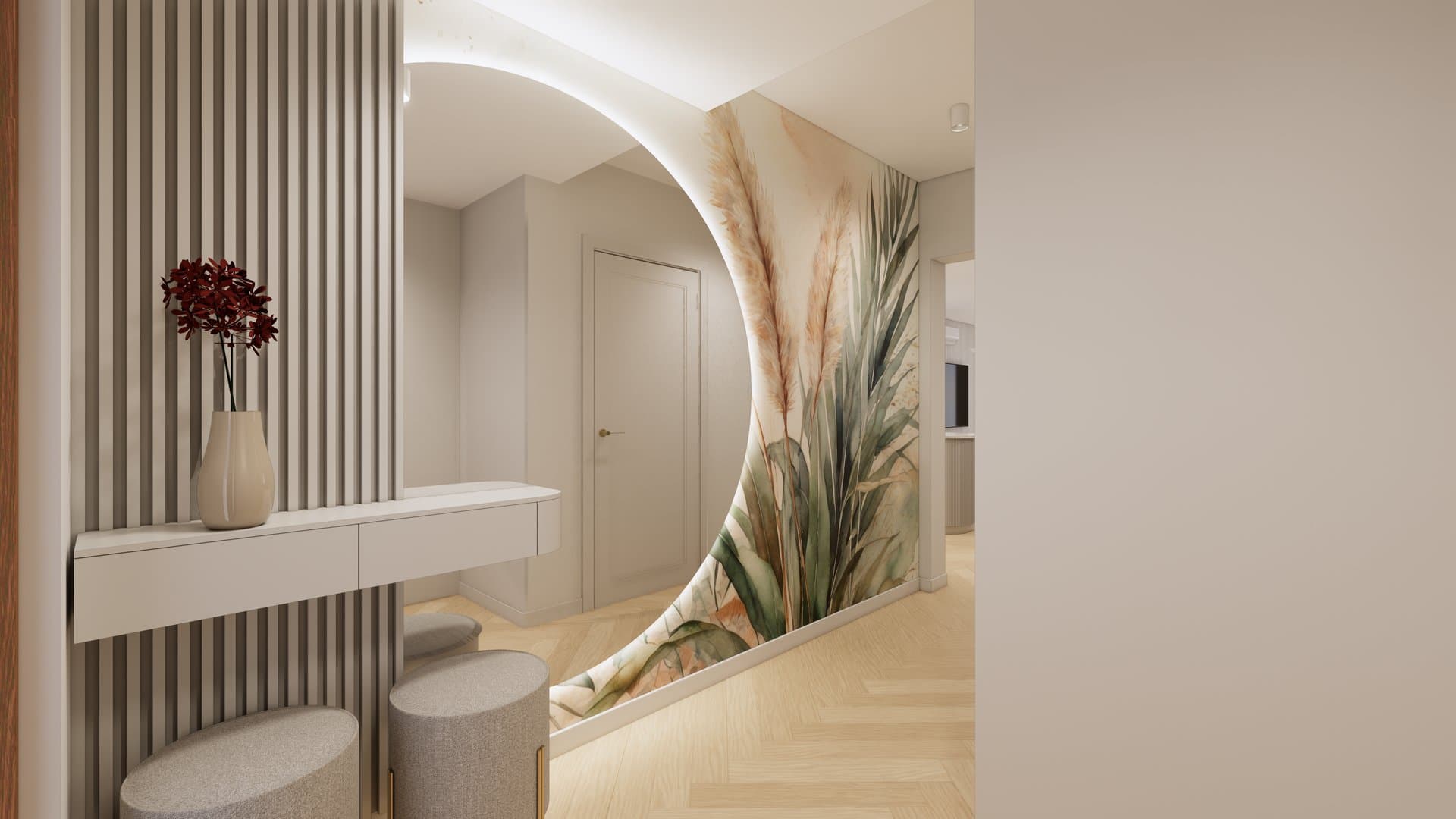 Aranżacja wnętrza: Projekt wnętrza domu w Szczecin Płonia, Szczecin — wizualizacja 3/7