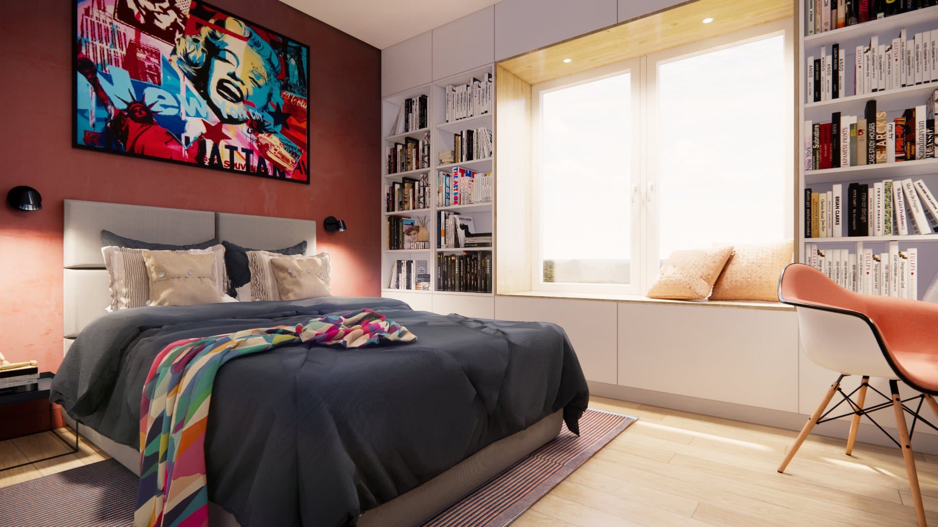 Aranżacja wnętrza: Dom w Wyszomierzu, Wyszomierz — wizualizacja 1/6