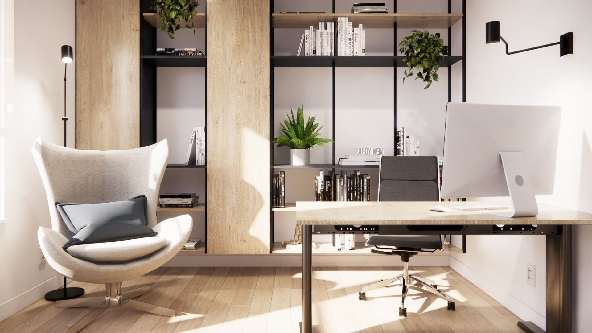 Aranżacja wnętrza: Dom w Wyszomierzu, Wyszomierz — wizualizacja 2/6