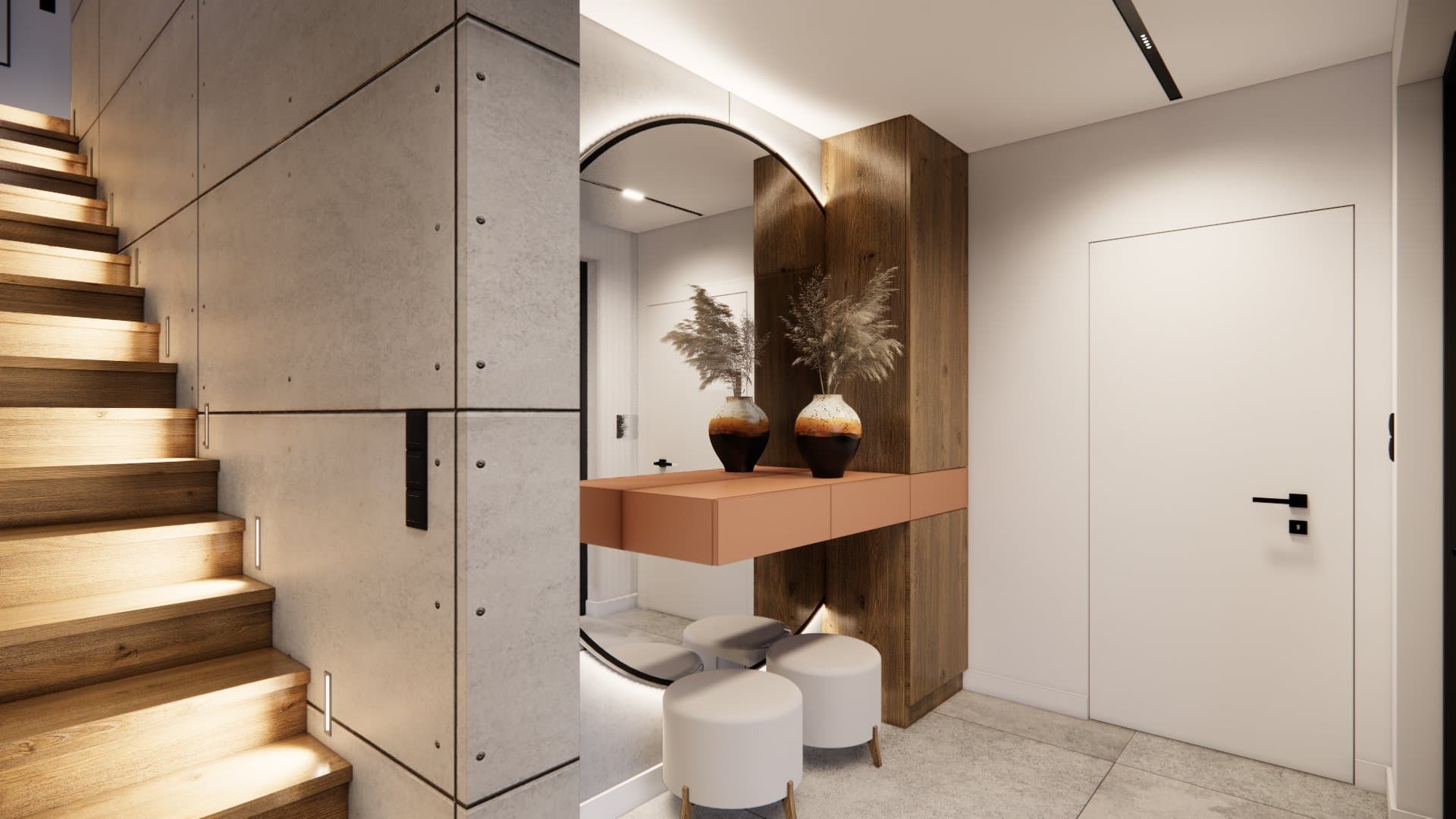 Aranżacja wnętrza: Dom w Wielgowie, Wielgowo — wizualizacja 2/8