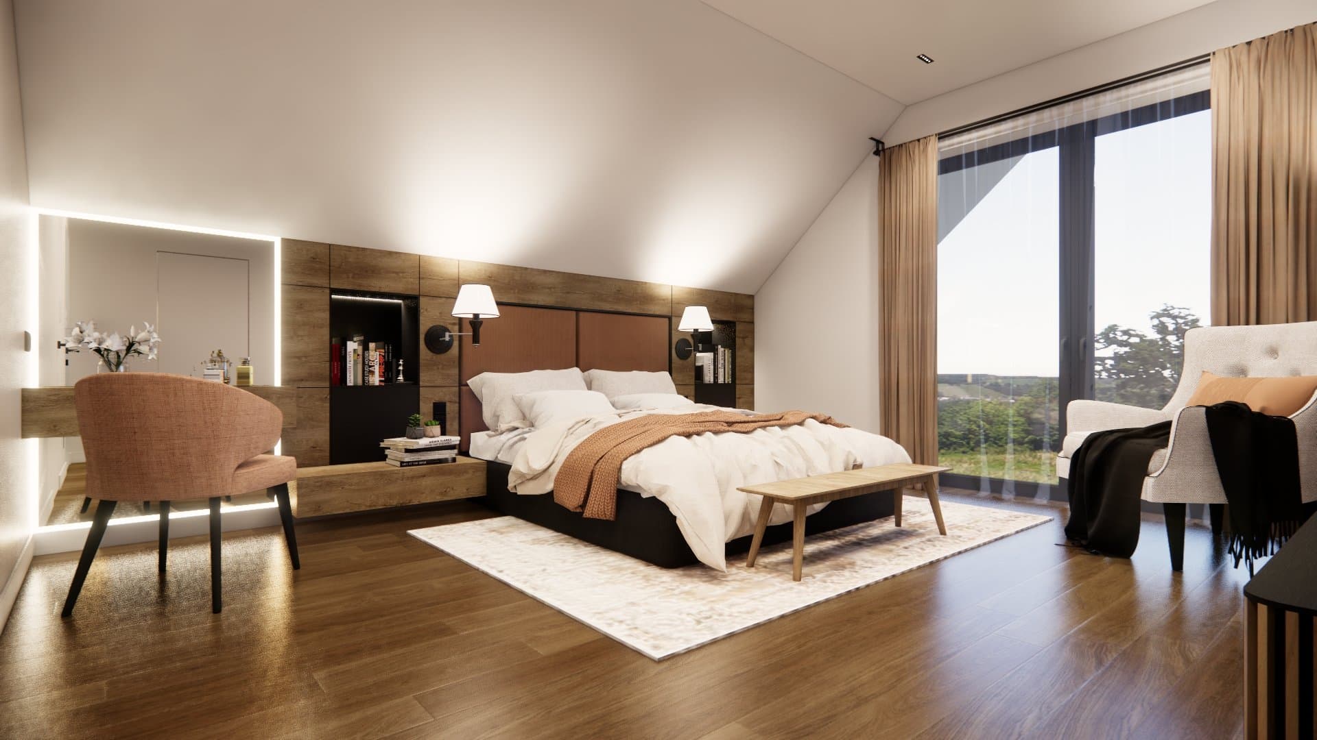 Aranżacja wnętrza: Dom w Wielgowie, Wielgowo — wizualizacja 5/8