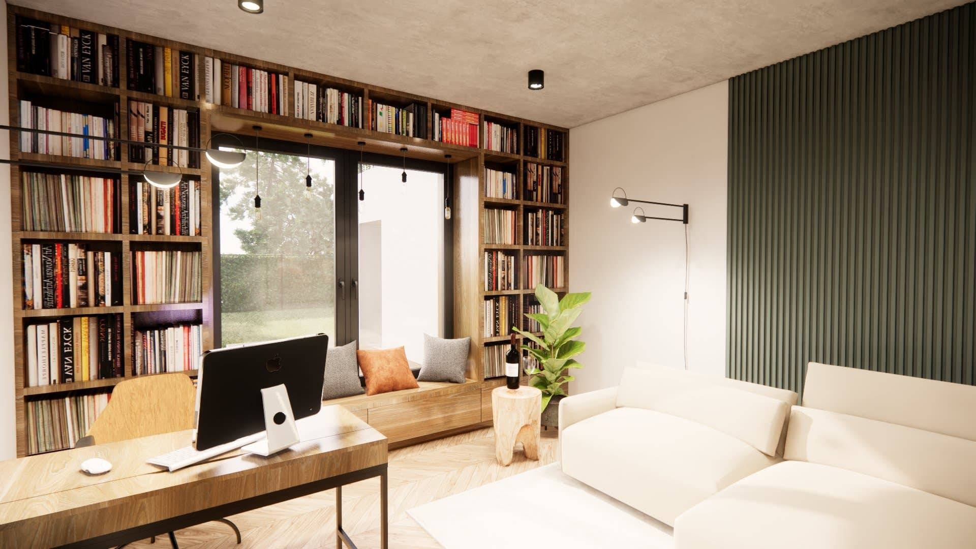 Aranżacja wnętrza: Dom w Wielgowie, Wielgowo — wizualizacja 6/8