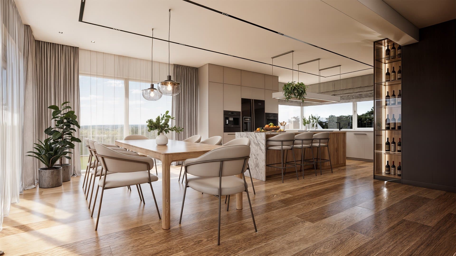 Aranżacja wnętrza: Dom w Kołobrzegu, Kołobrzeg — wizualizacja 2/7