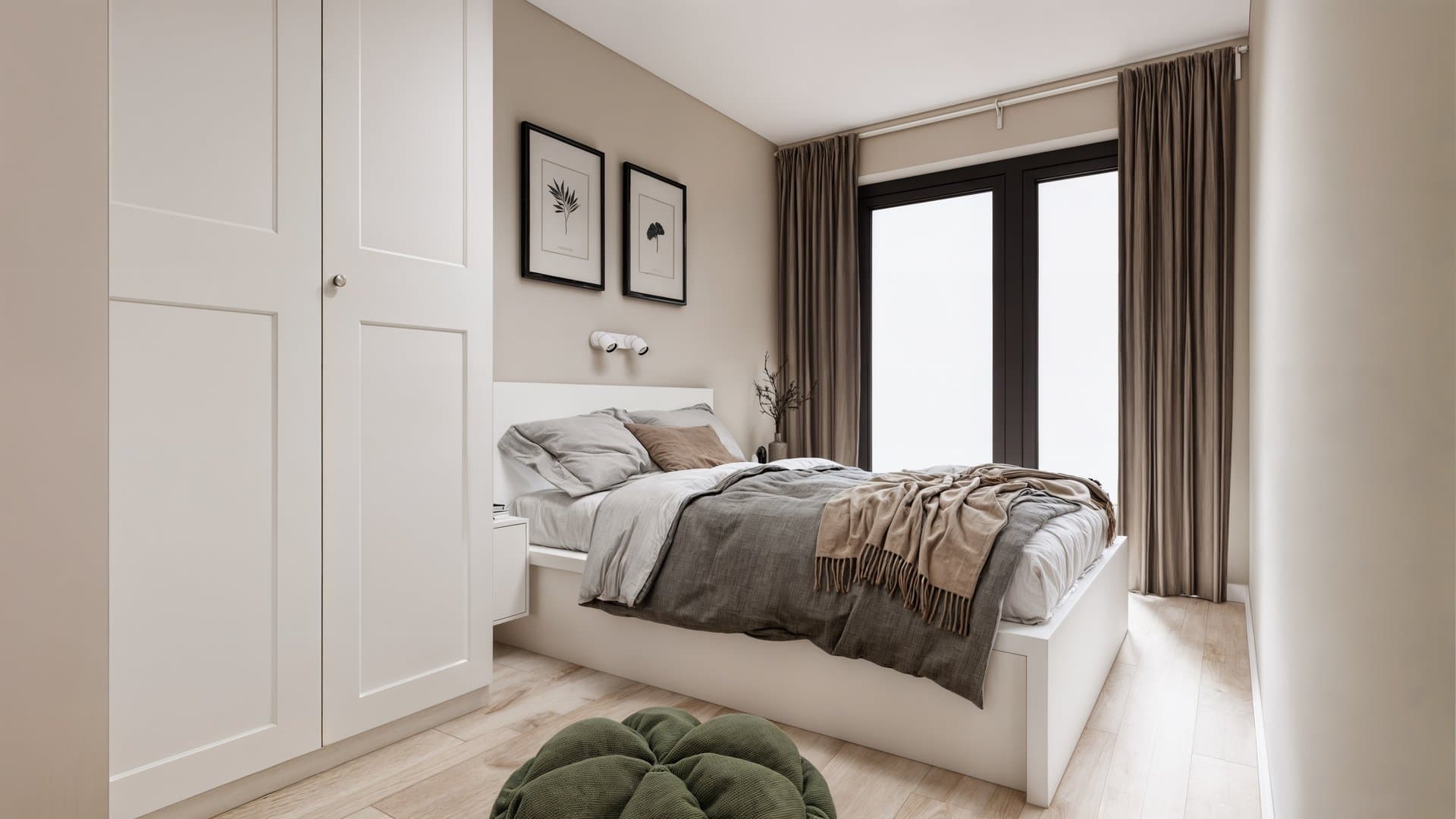 Aranżacja wnętrza: Mieszkanie w Szczecinie, Szczecin — wizualizacja 2/2